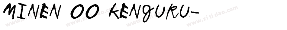 Minen oo kenguru字体转换